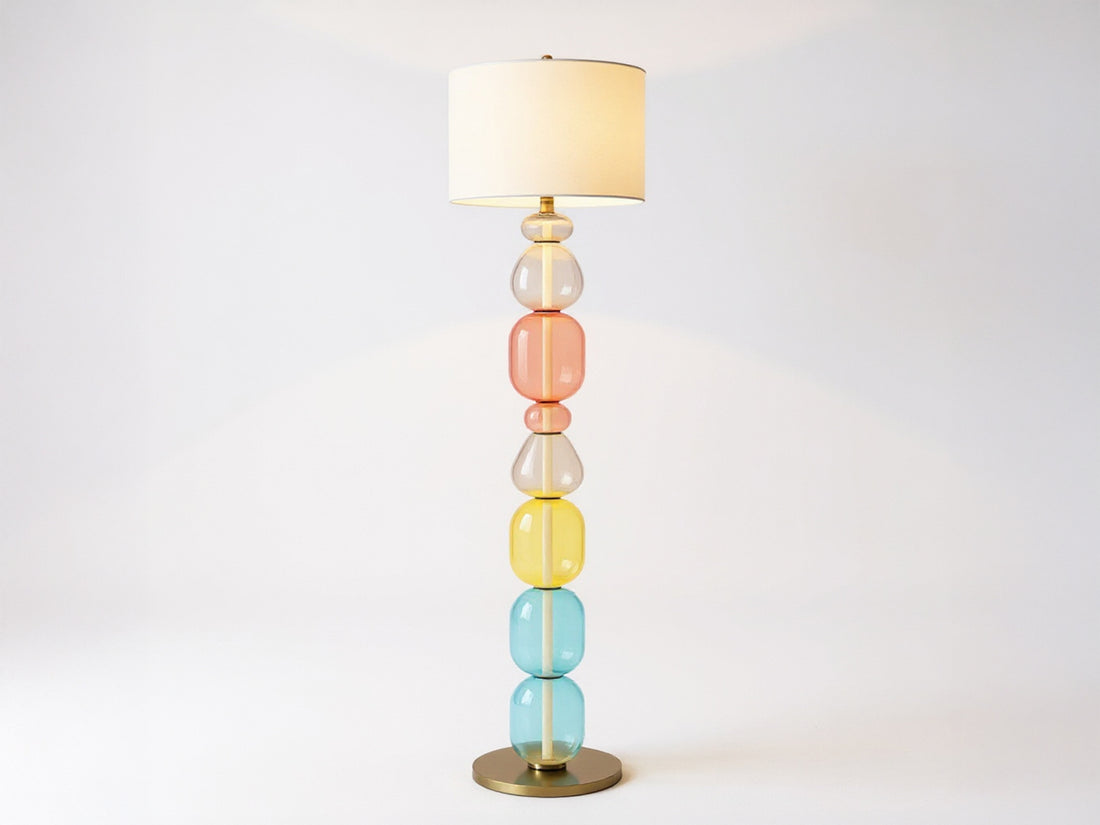 Handcrafted Modern Glass Floor Lamp