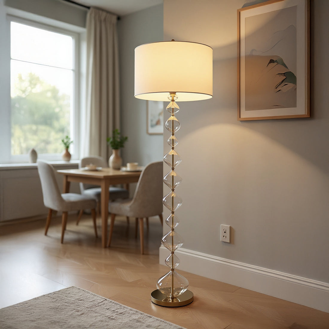 Customized Handmade Glass Floor Lamp