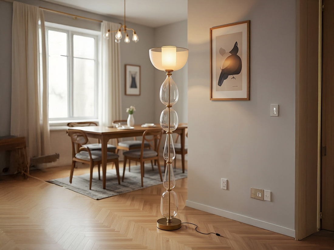 Customizable Handmade Glass Floor Lamp