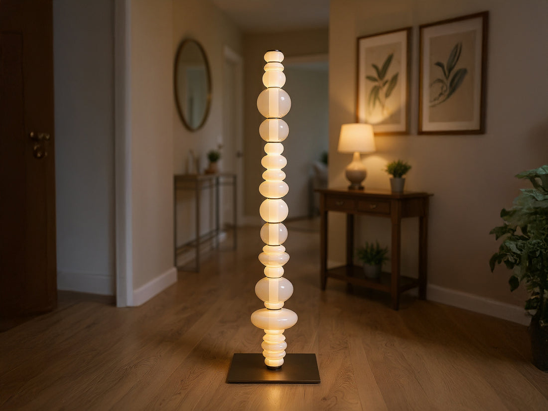 Customized Glass Floor Lamp