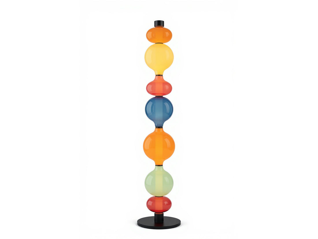 Glass Floor Lamp Unique Tall Standing Lamp
