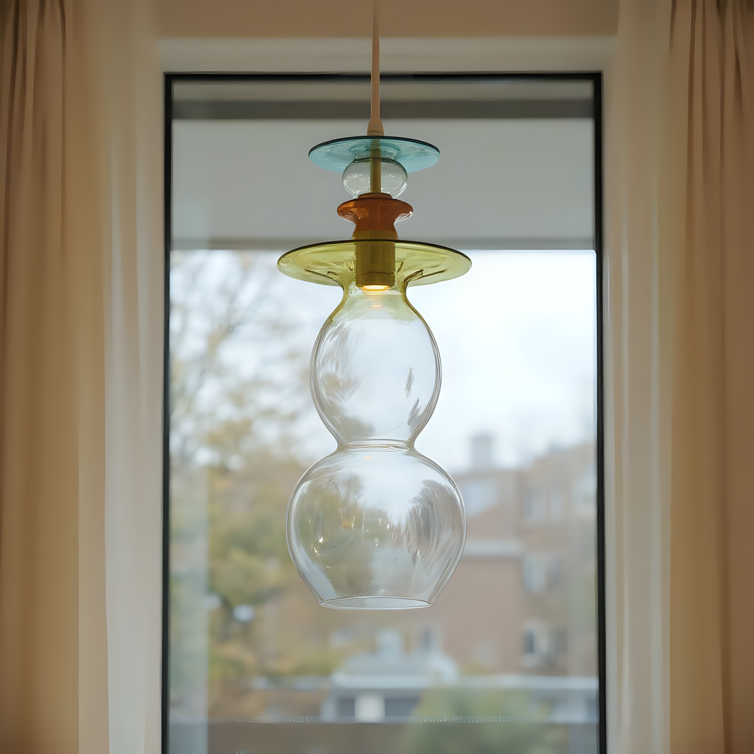 Hand Blown Glass Pendant Light