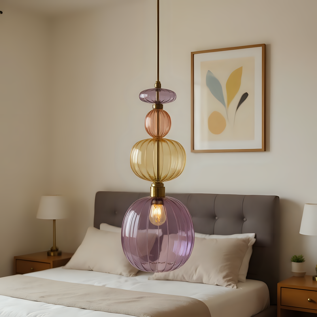 Hand Blown Glass Pendant Light