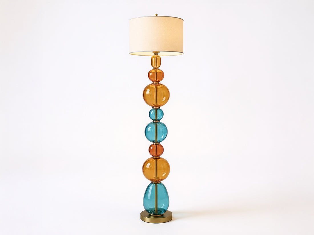 Handcrafted Modern Glass Floor Lamp