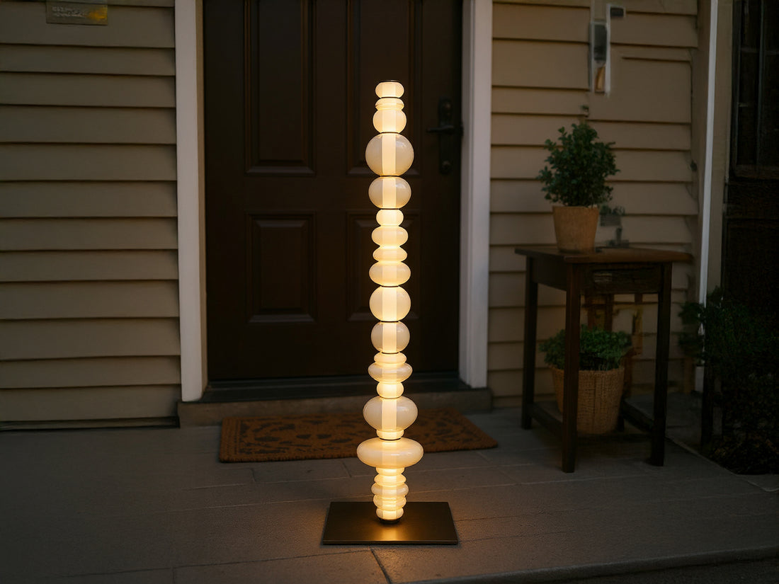 Customized Glass Floor Lamp