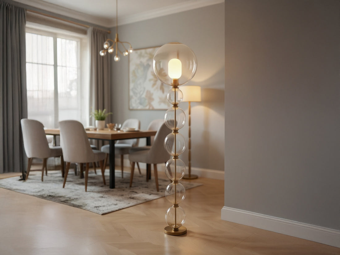 Customizable Handmade Glass Floor Lamp