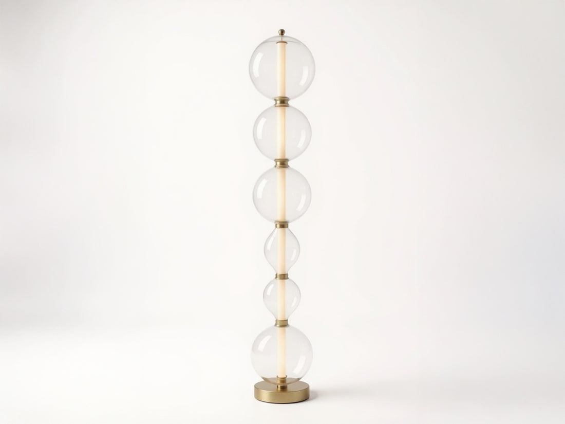 Customizable Handmade Glass Globe Floor Lamp