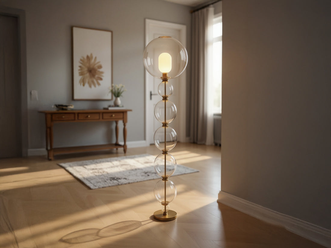 Customizable Handmade Glass Floor Lamp