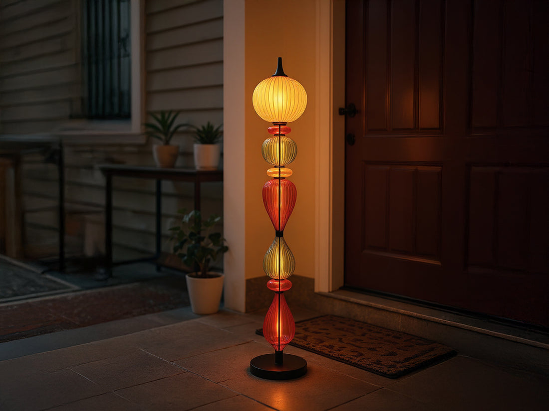 Handmade Glass Floor Lamp