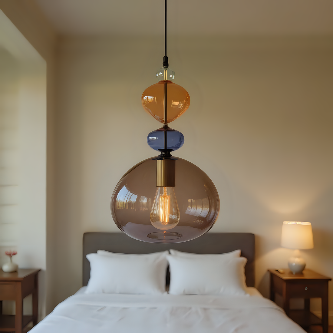 Hand Blown Glass Pendant Light