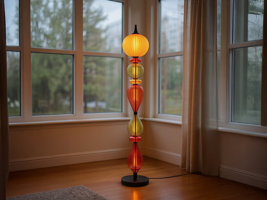 Handmade Glass Floor Lamp