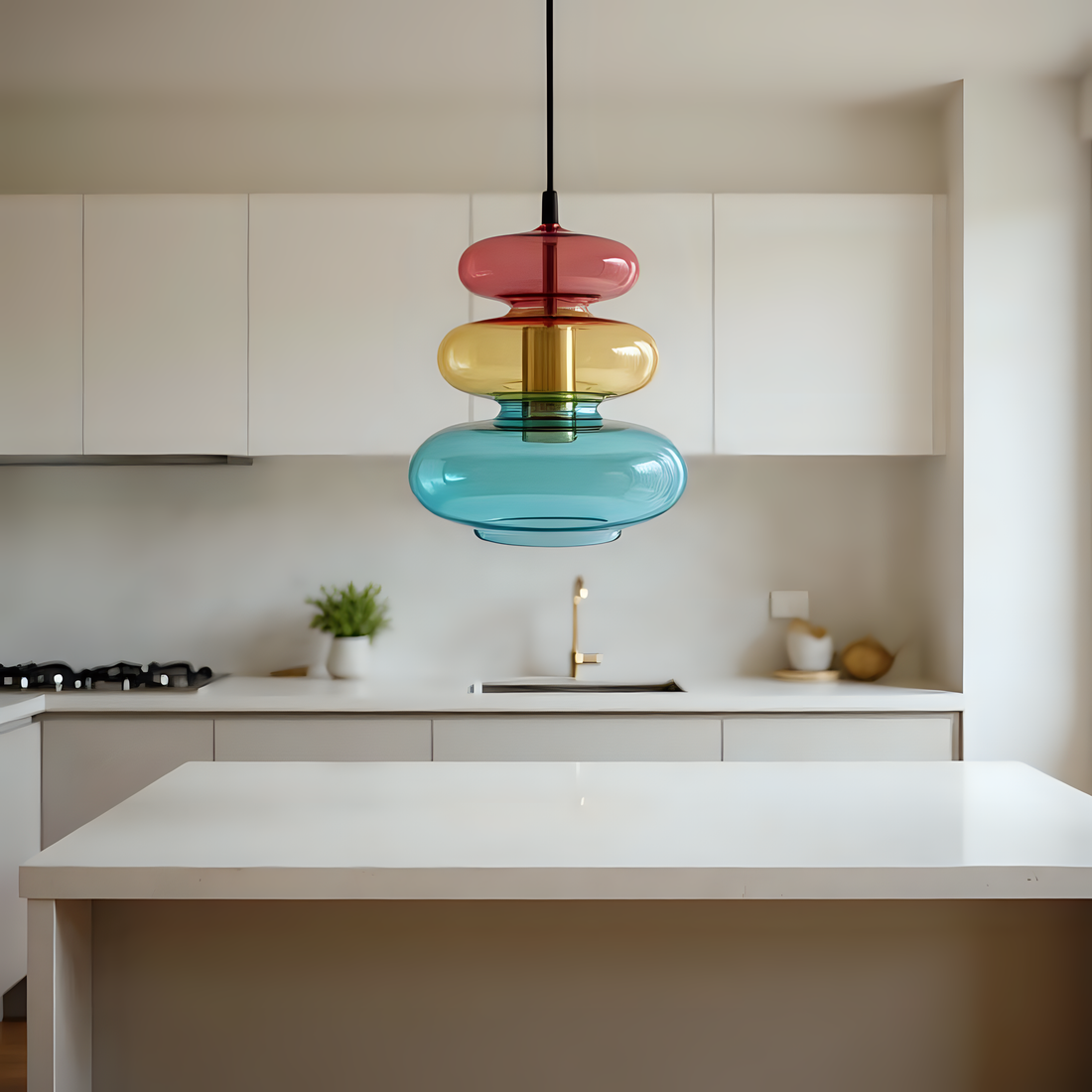 Hand Blown Glass Pendant Light