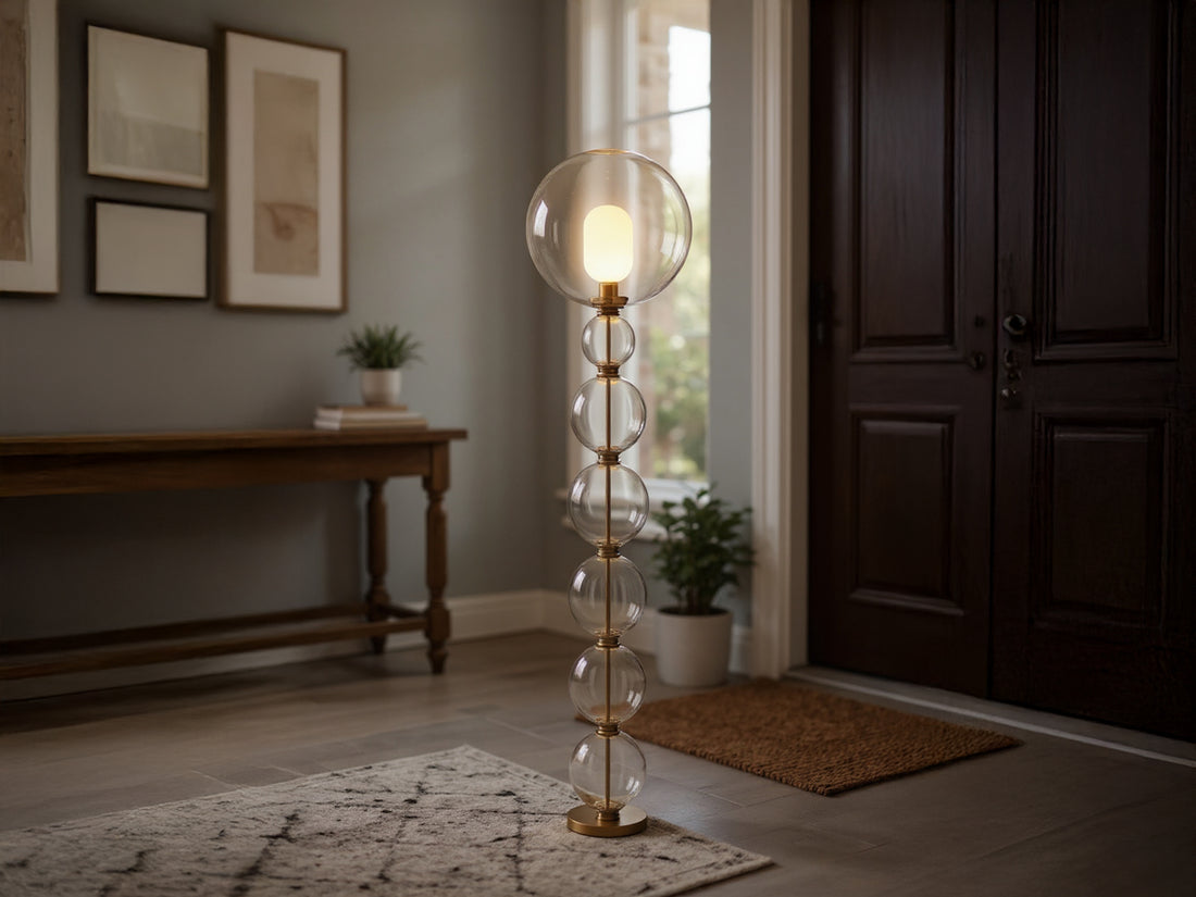 Customizable Handmade Glass Floor Lamp