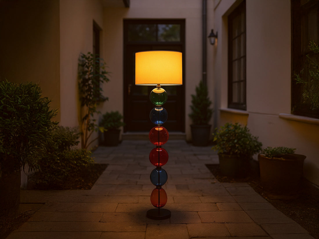 Customized Glass Floor Lamp Unique Standing Lamp