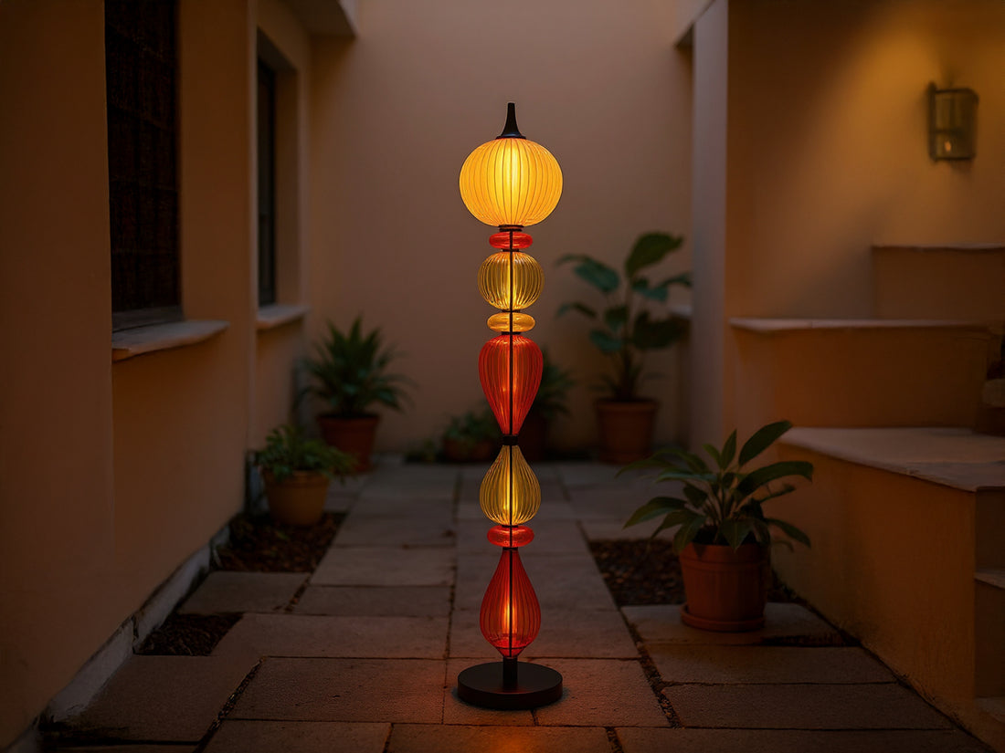 Handmade Glass Floor Lamp