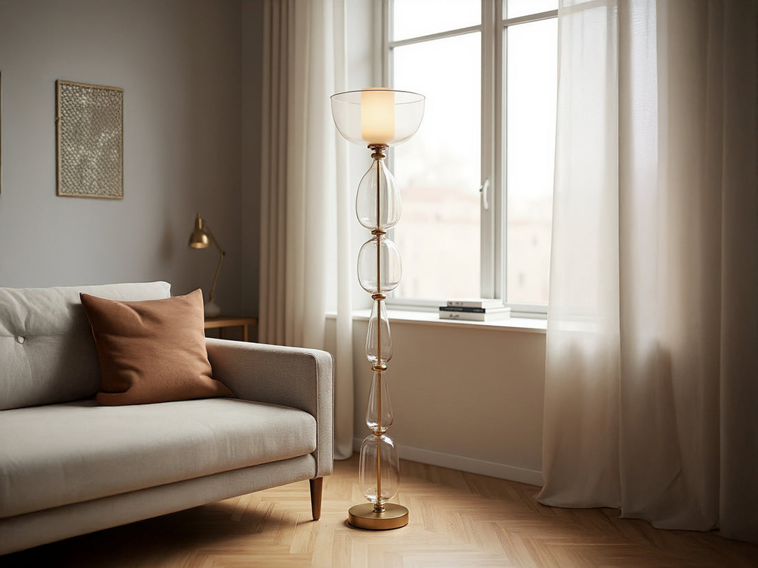 Customizable Handmade Glass Floor Lamp