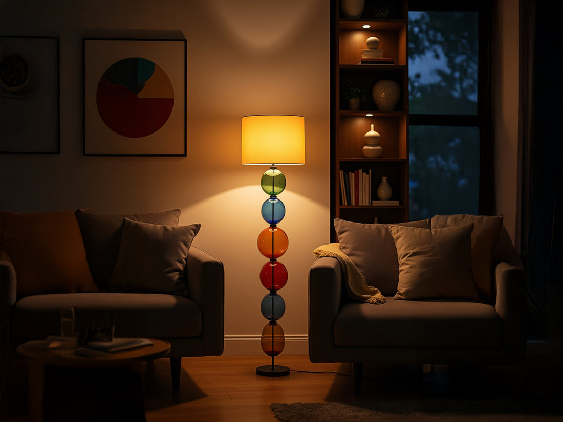 Customized Glass Floor Lamp Unique Standing Lamp