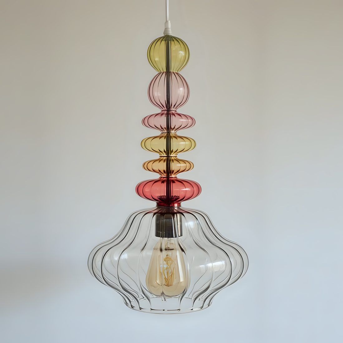 Hand Blown Glass Pendant Light