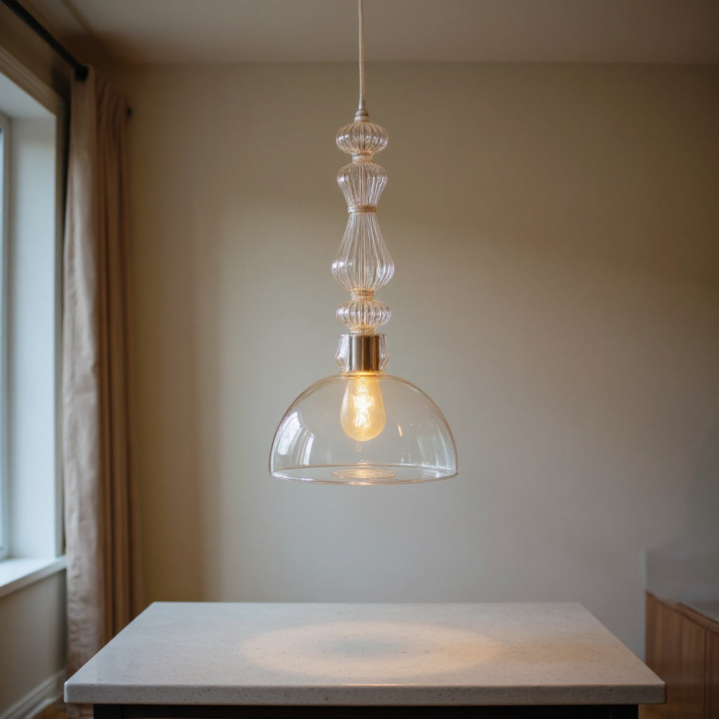 Blown Glass Pendant Light