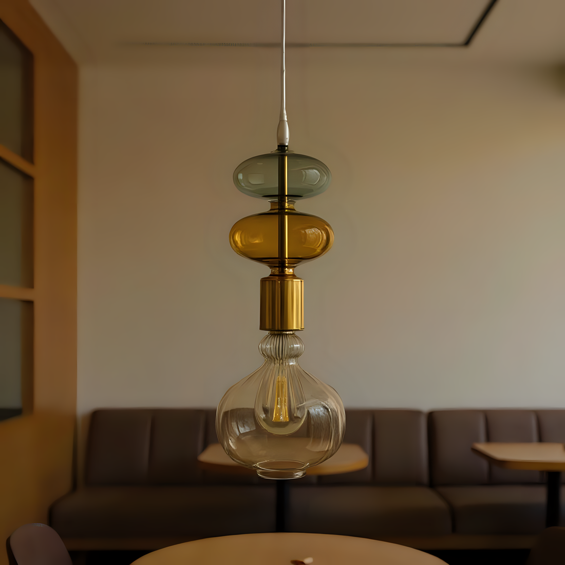 Blown Glass Pendant Light