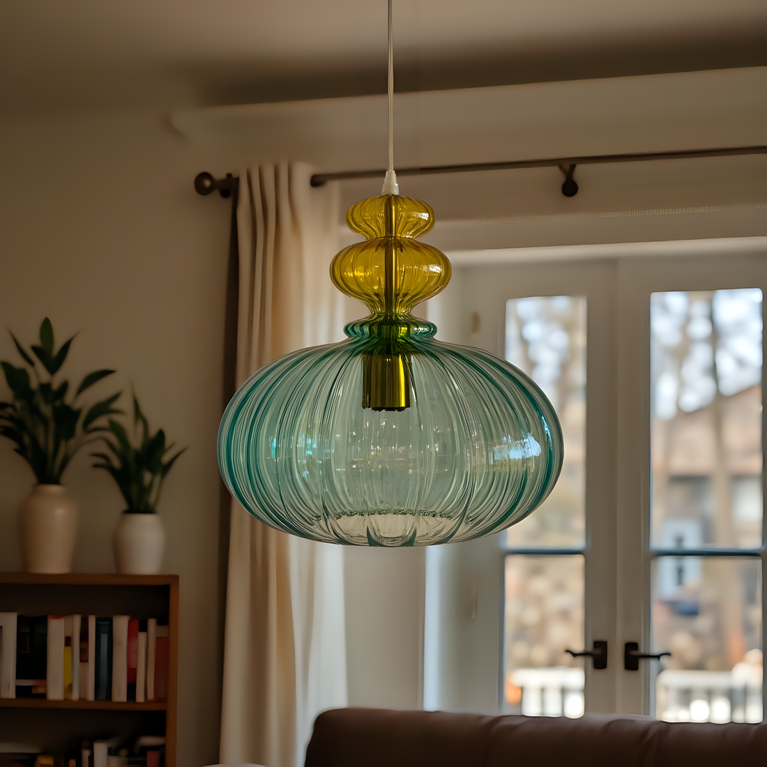 Blown Glass Pendant Light
