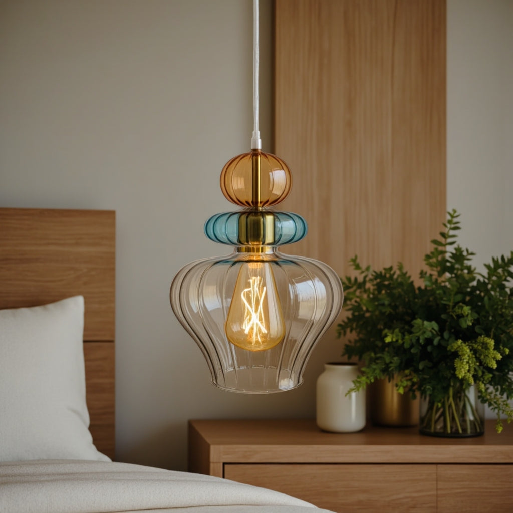 Blown Glass Pendant Light