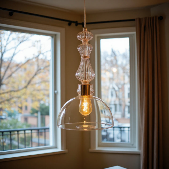 Blown Glass Pendant Light