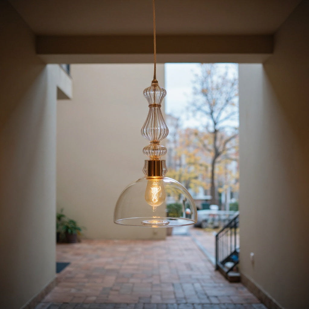 Blown Glass Pendant Light