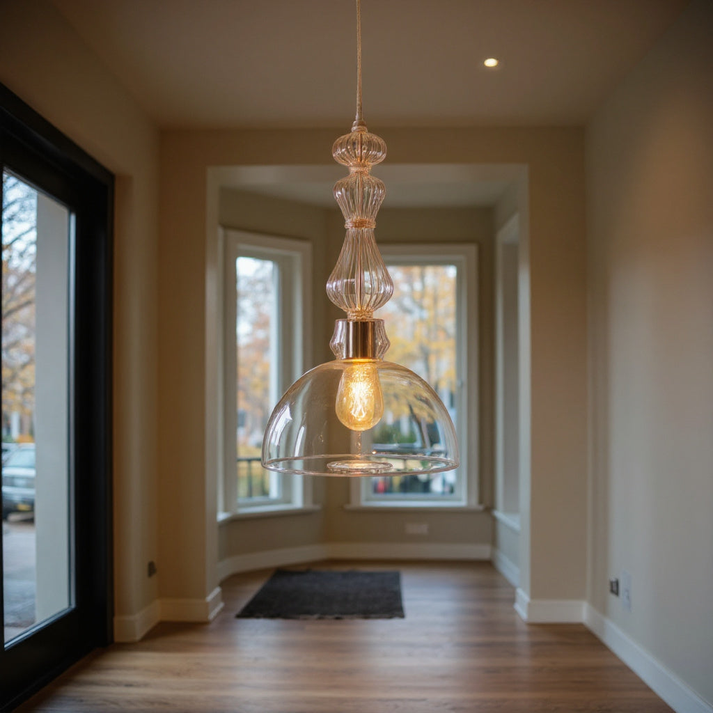 Blown Glass Pendant Light