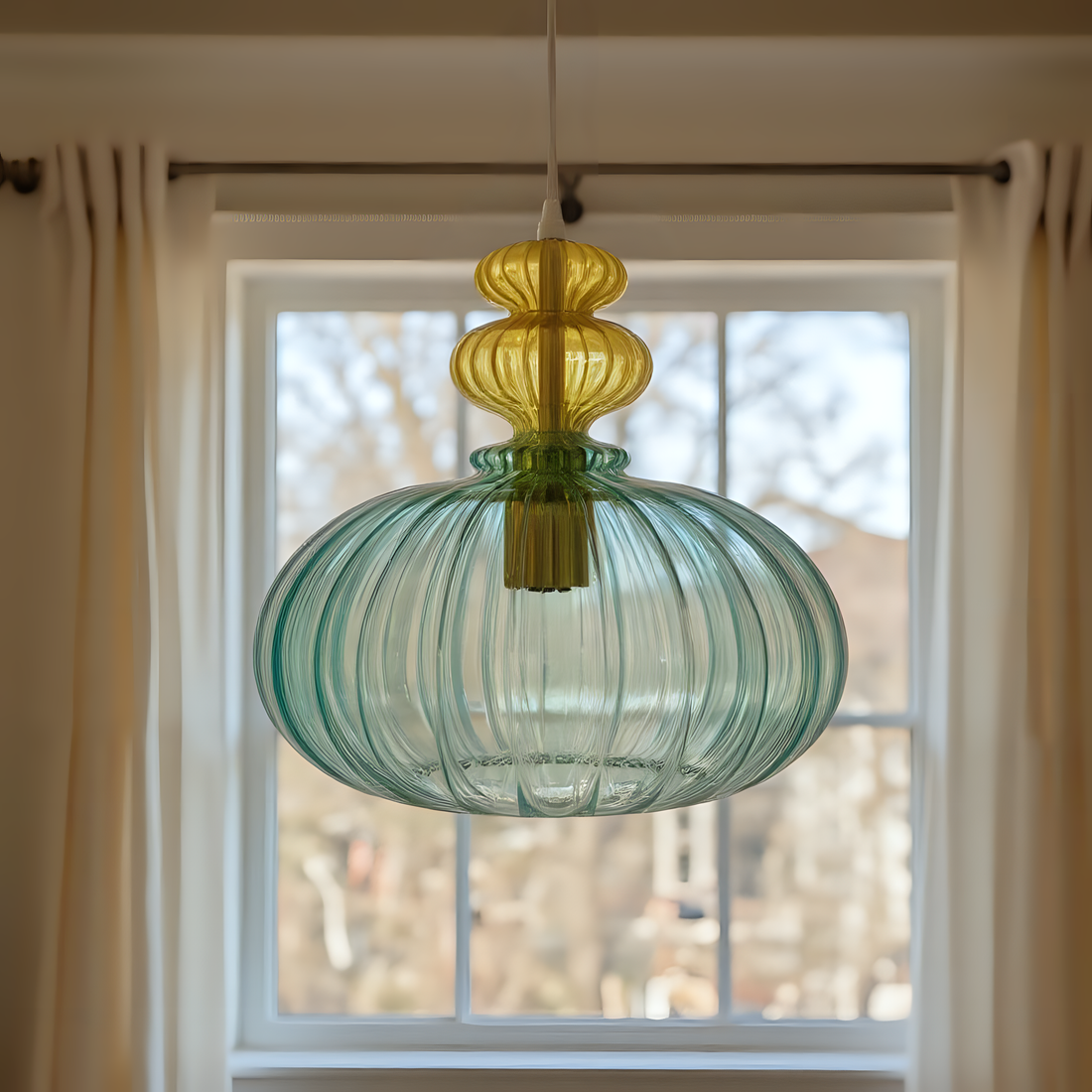 Blown Glass Pendant Light