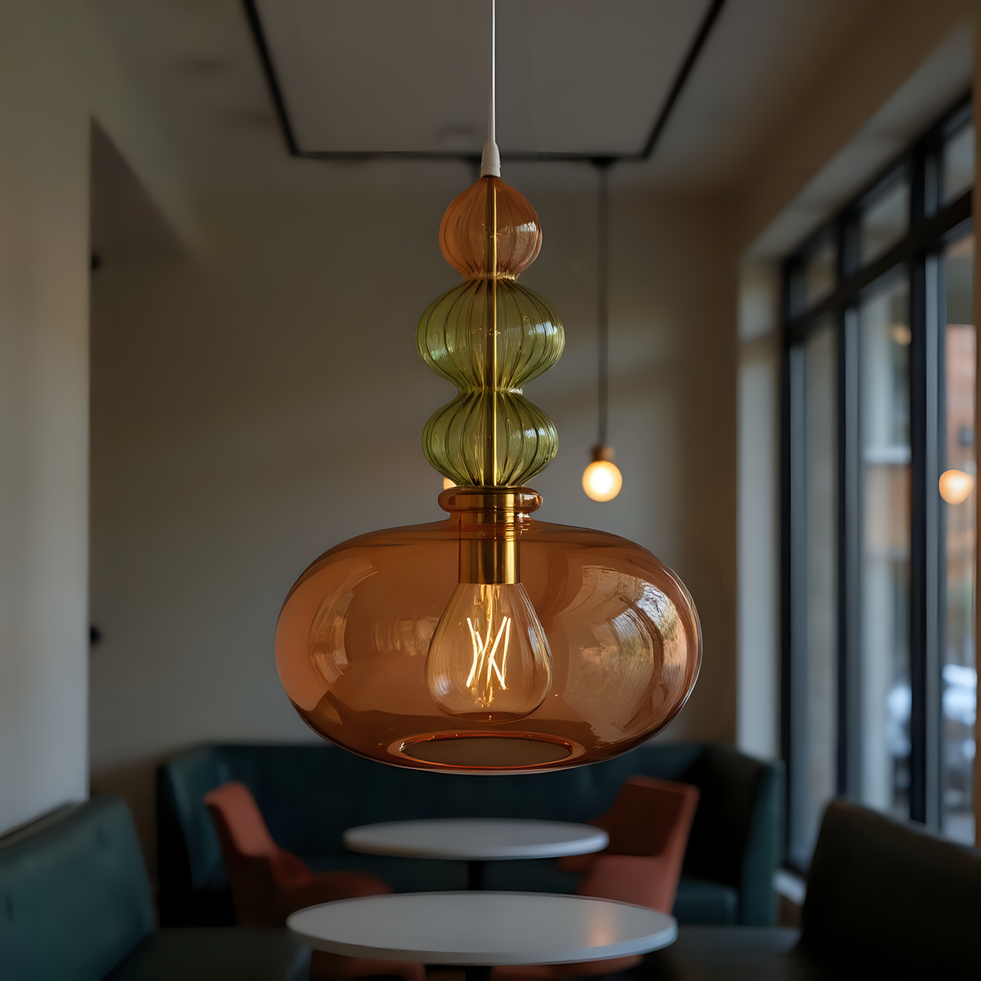 Blown Glass Pendant Light