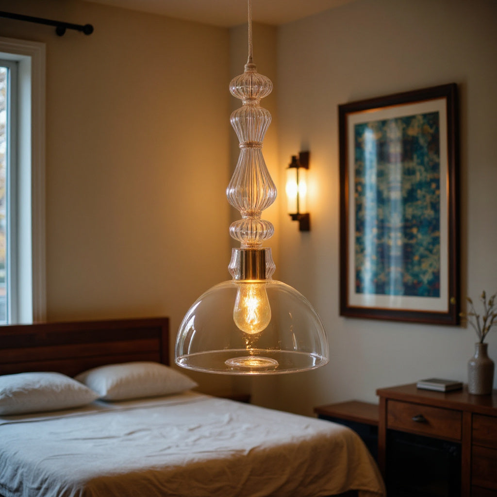 Blown Glass Pendant Light