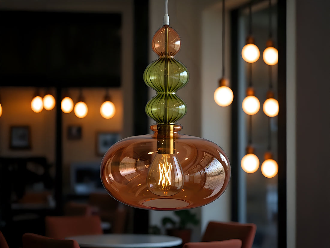 Blown Glass Pendant Light