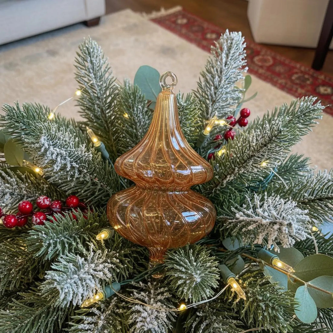 Blown Glass Christmas Ornament