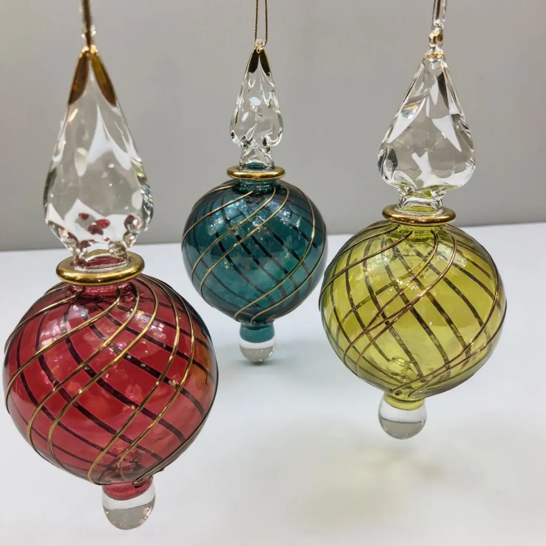 Handmade glass Christmas ornament