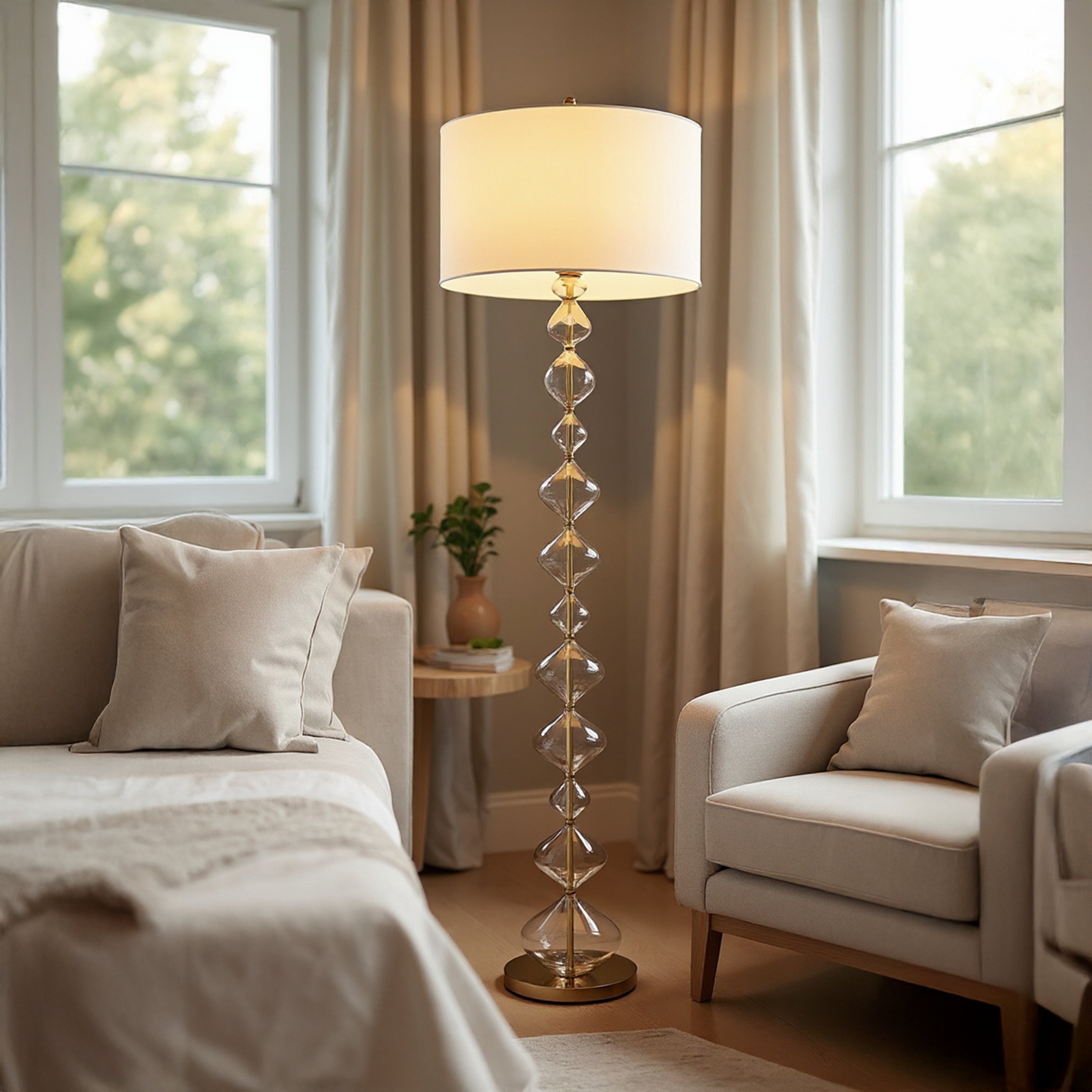 Customized Handmade Glass Floor Lamp