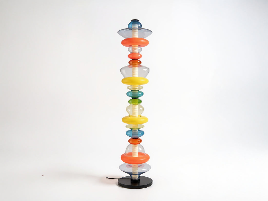 Handmade Colorful Glass Floor Lamp