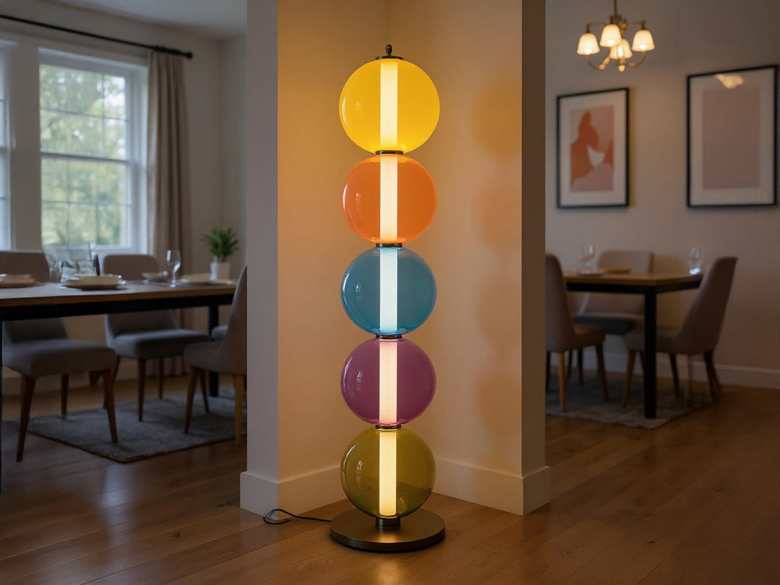 Customized Colorful Glass Floor Lamp
