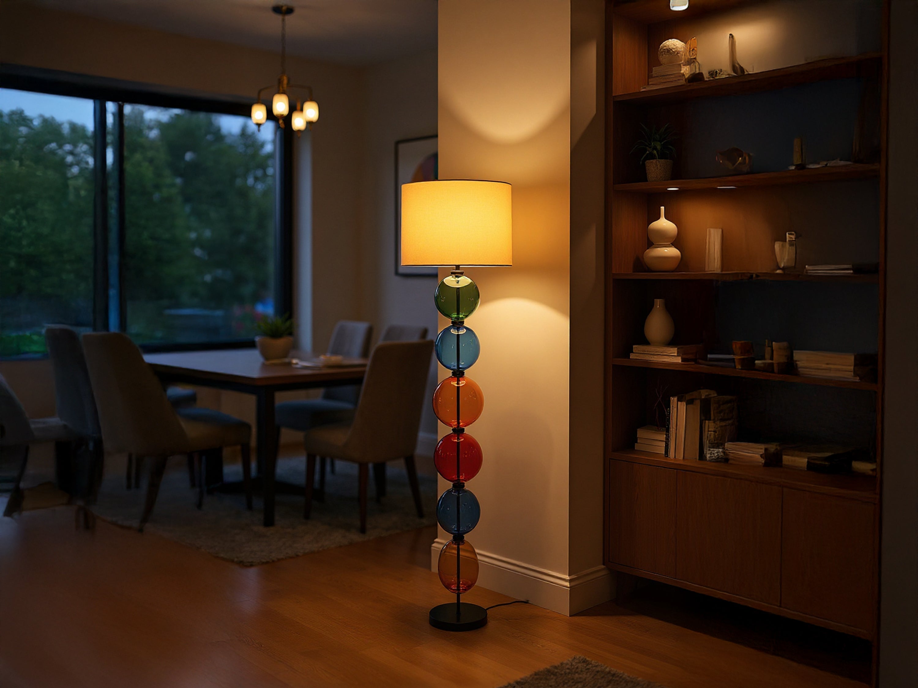 Customized Glass Floor Lamp Unique Standing Lamp