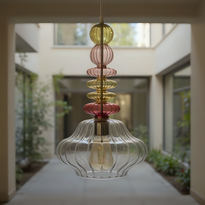 Hand Blown Glass Pendant Light