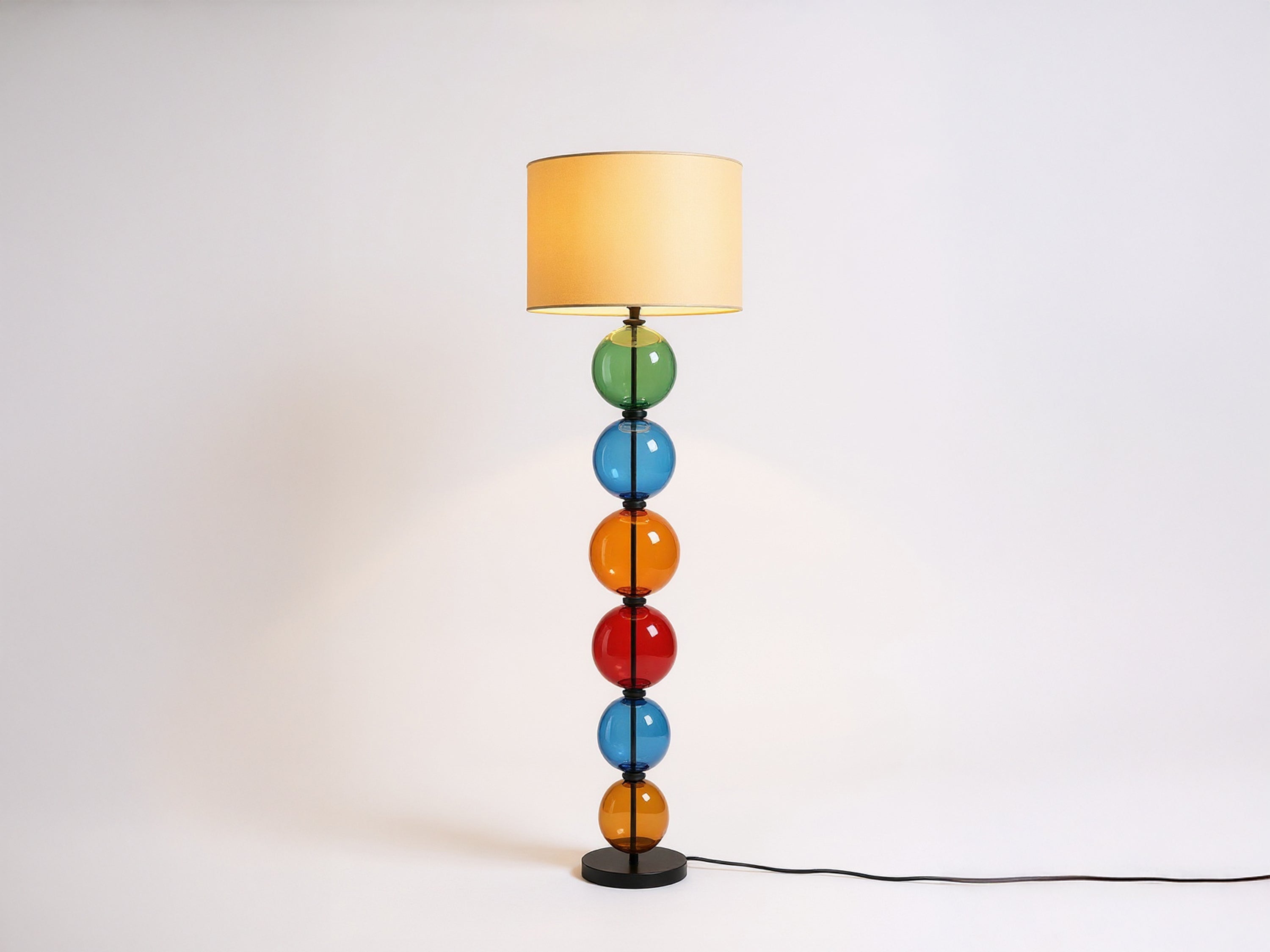 Customized Glass Floor Lamp Unique Standing Lamp