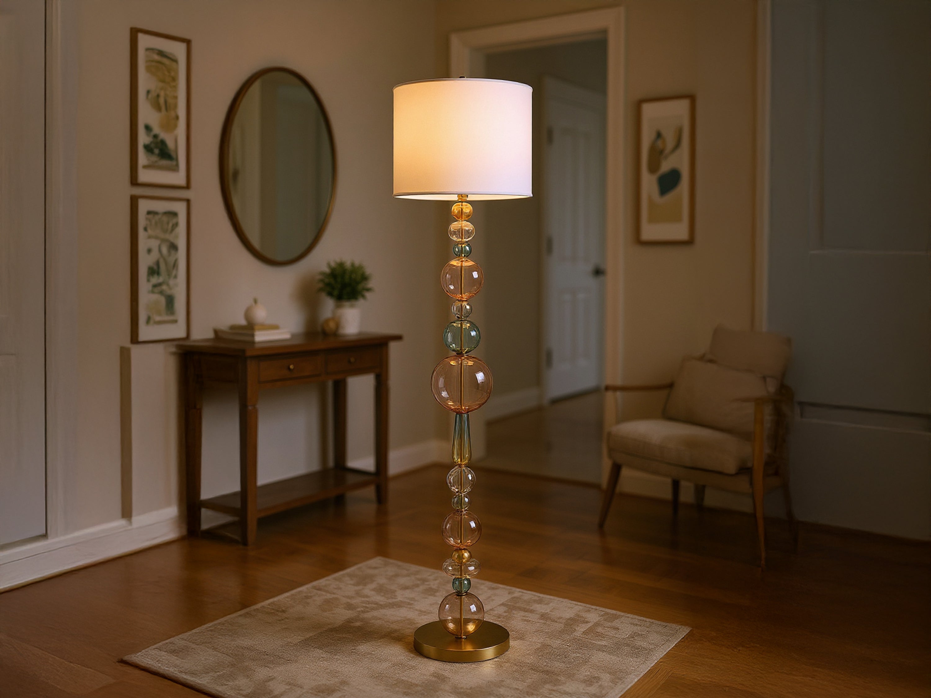 Customized Handmade Glass Floor Lamp