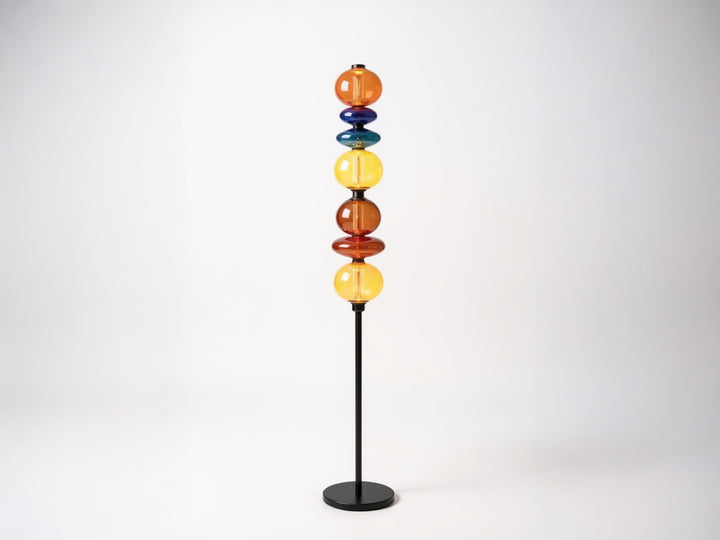 Handmade Colorful Blown Glass Floor Lamp