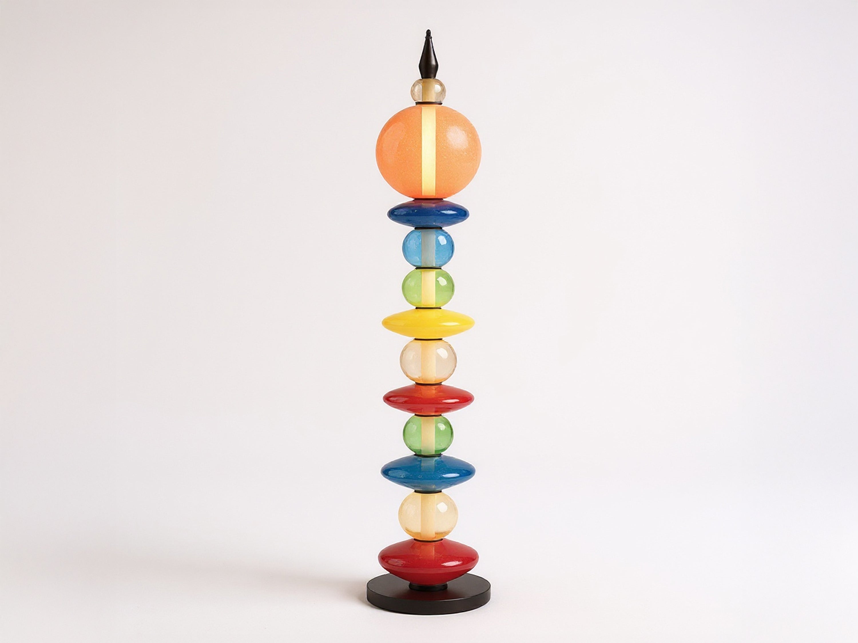 Handcrafted Colorful Glass Floor Lamp