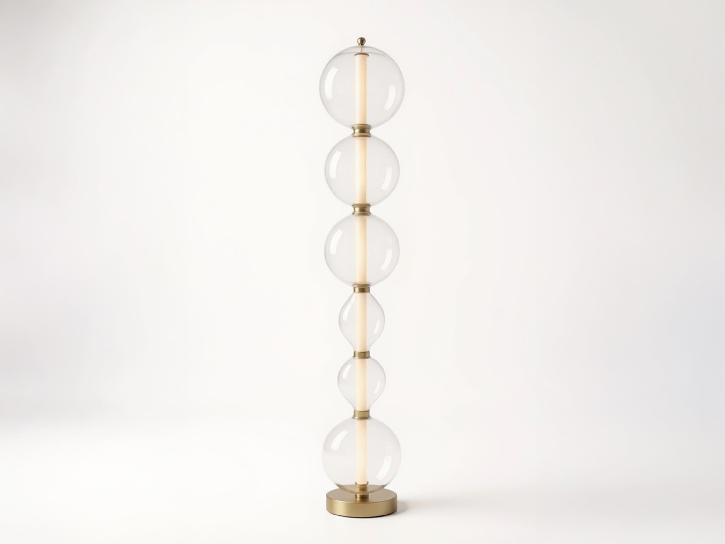 Customizable Handmade Glass Globe Floor Lamp