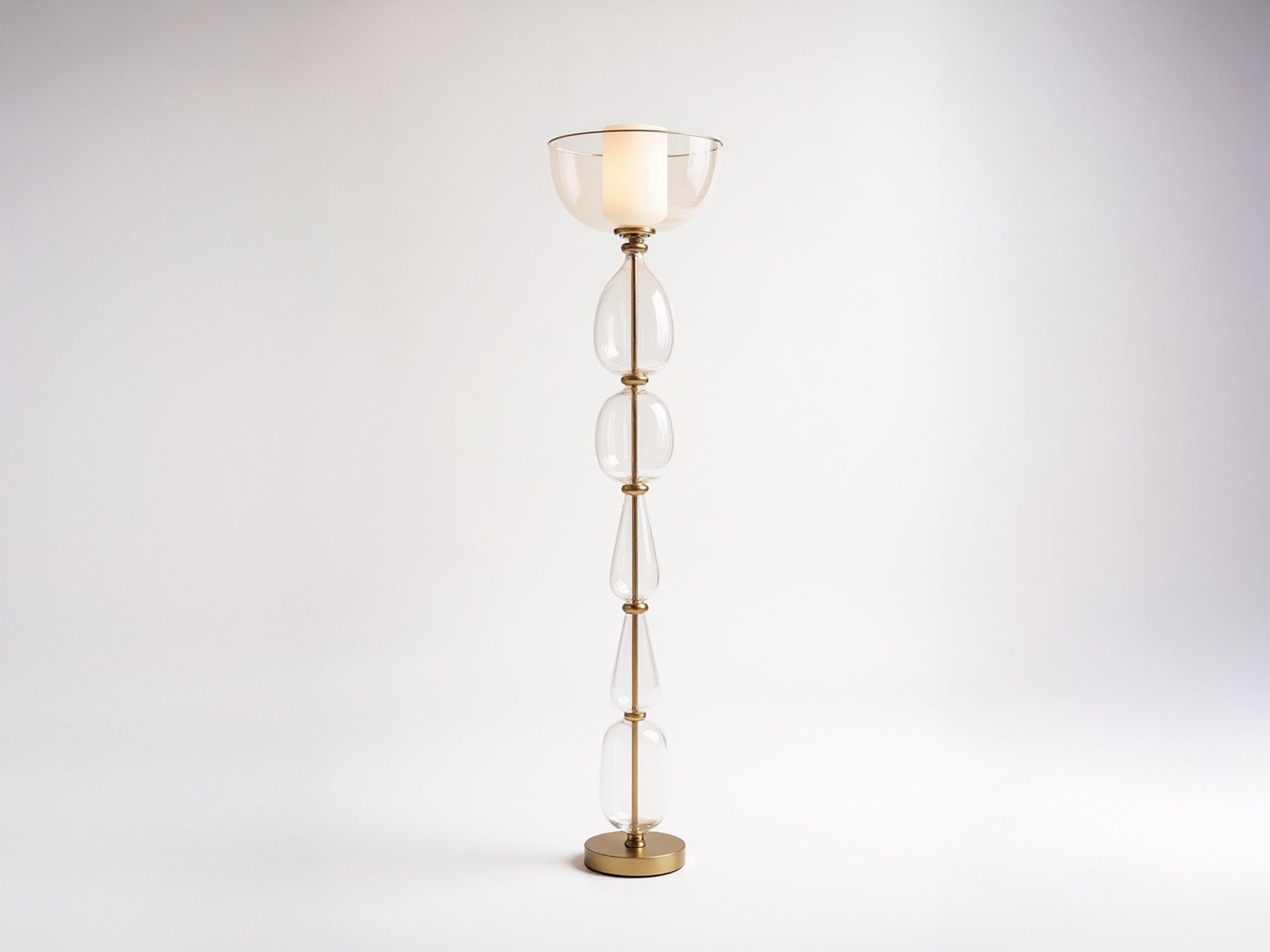 Customizable Handmade Glass Floor Lamp