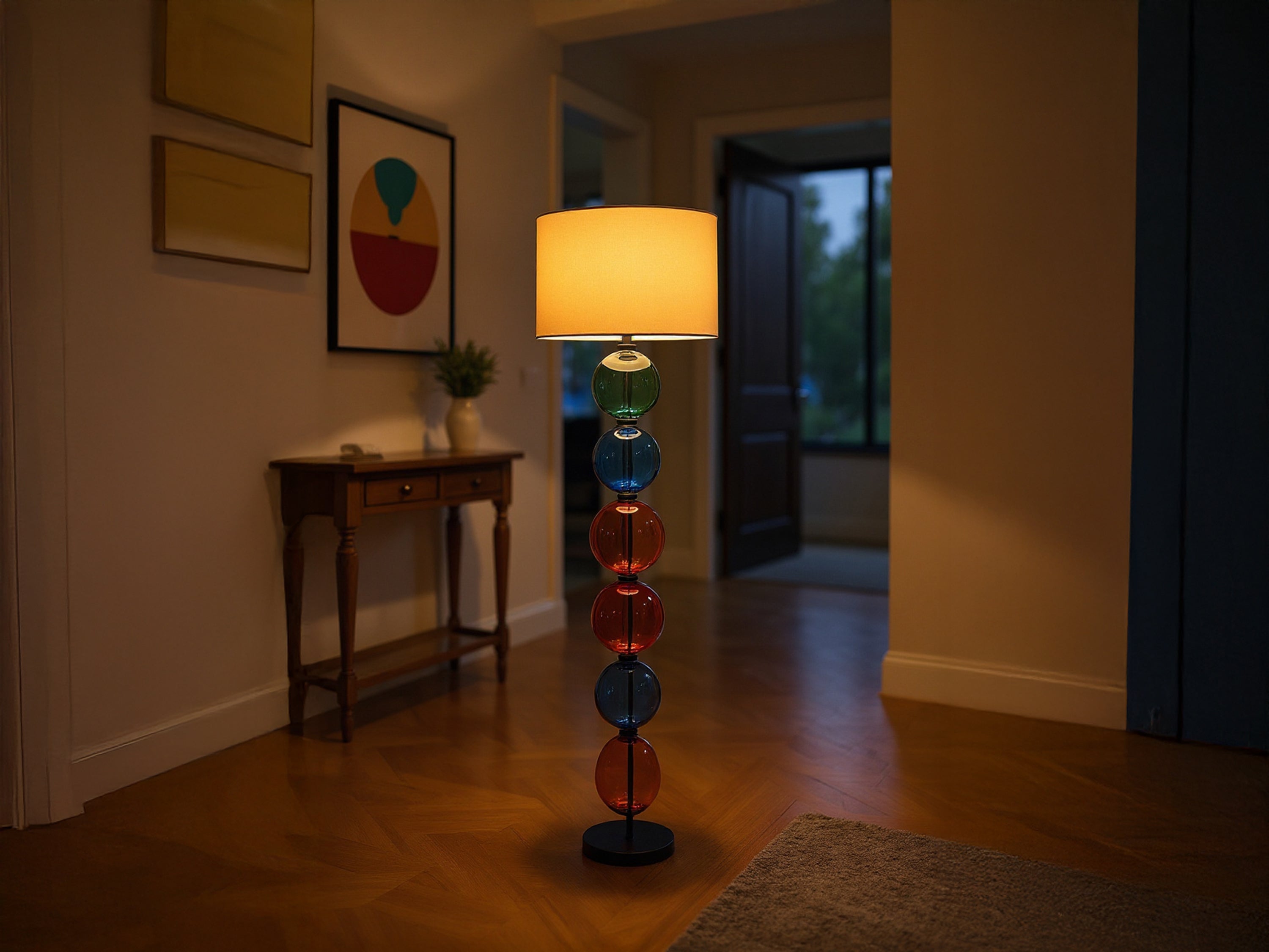 Customized Glass Floor Lamp Unique Standing Lamp
