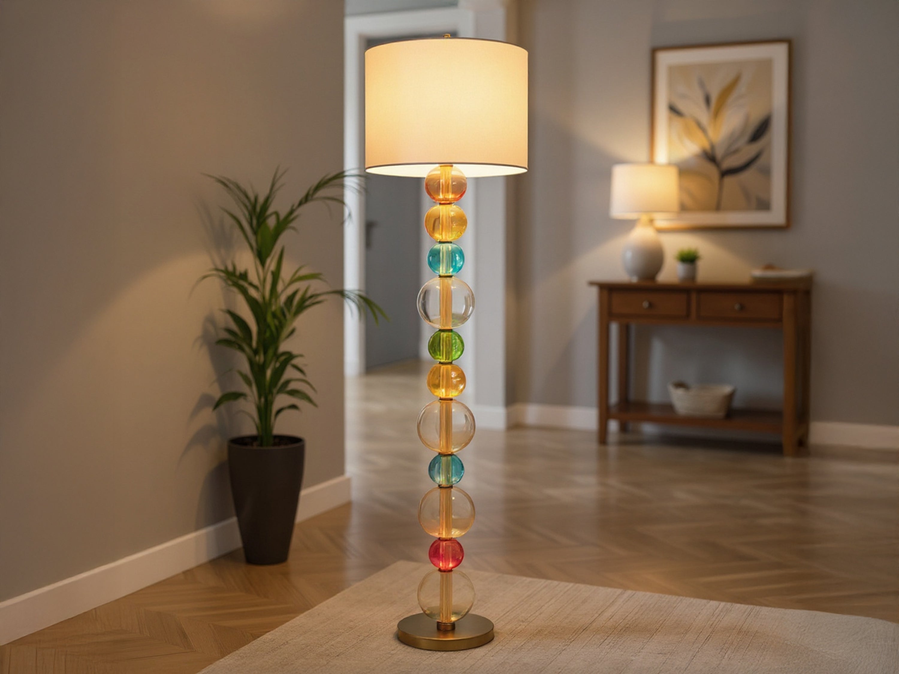Customized Handcrafted Glass Modern Floor Lamp