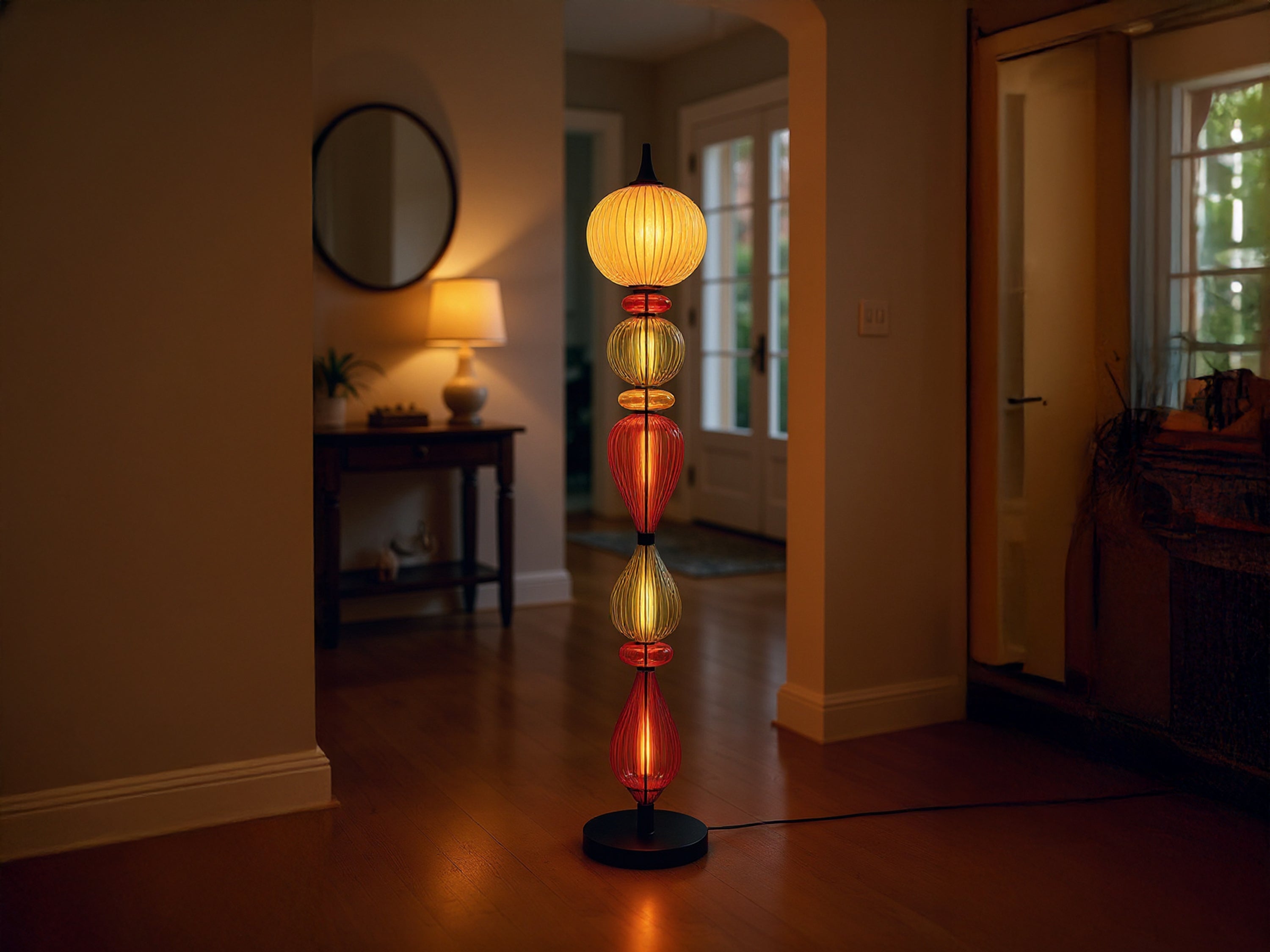 Handmade Glass Floor Lamp