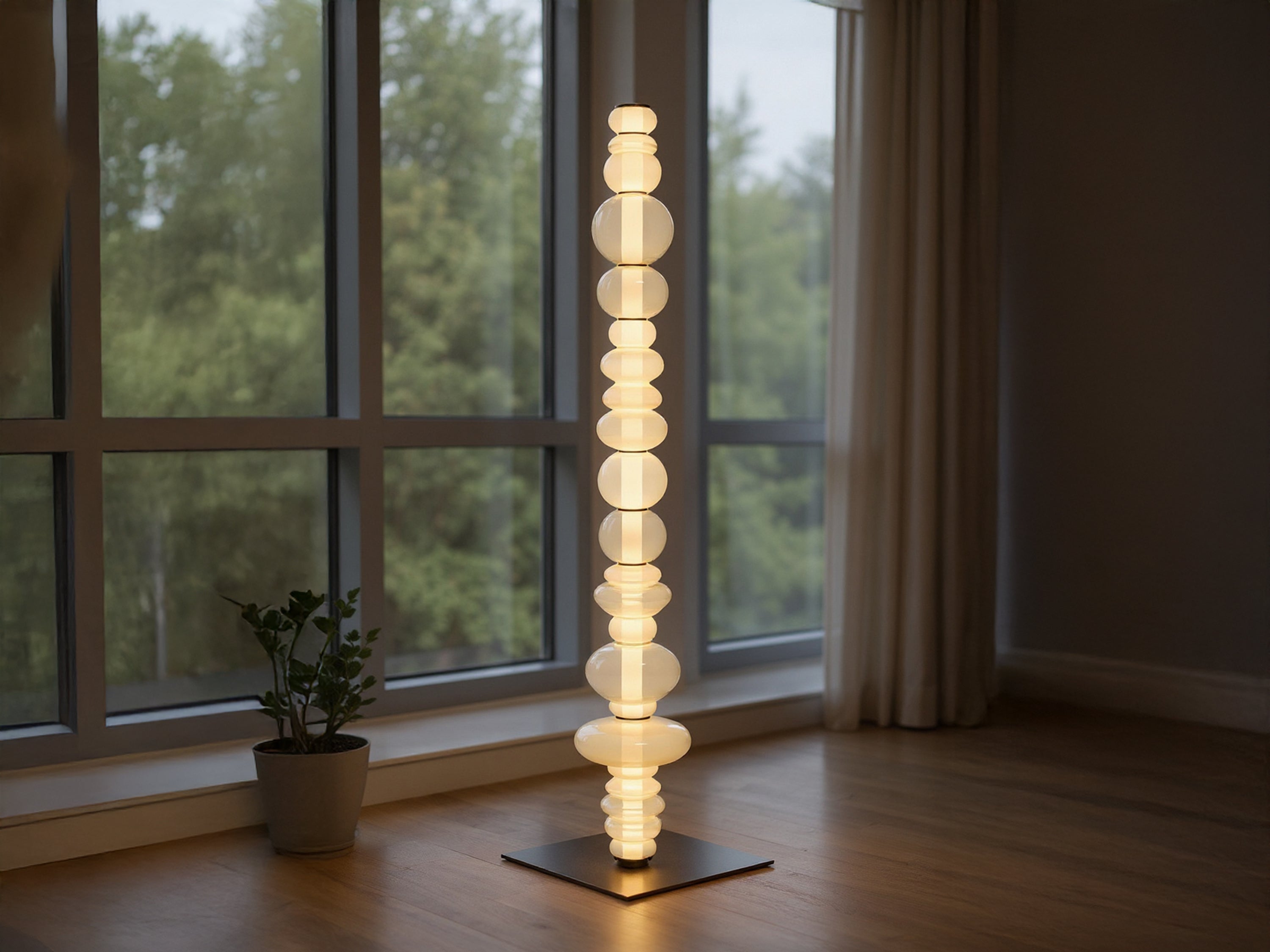 Customized Glass Floor Lamp